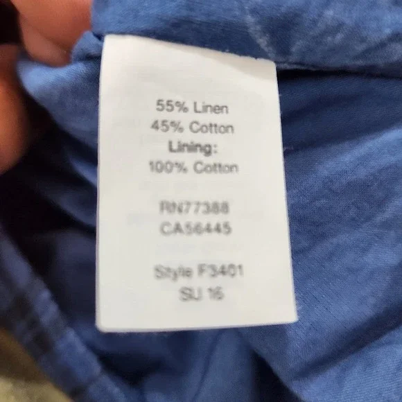 Madewell Plaid Ruffle Off Shoulder Mini Dress Linen Cotton Blend Size 8 - Picture 10 of 13